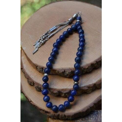 Islamic 33 Prayer Beads Muslim Rosary Beads For Men Prayer Bracelet For Men Accessories Lapis Lazuli Active Natural Stone Handmade