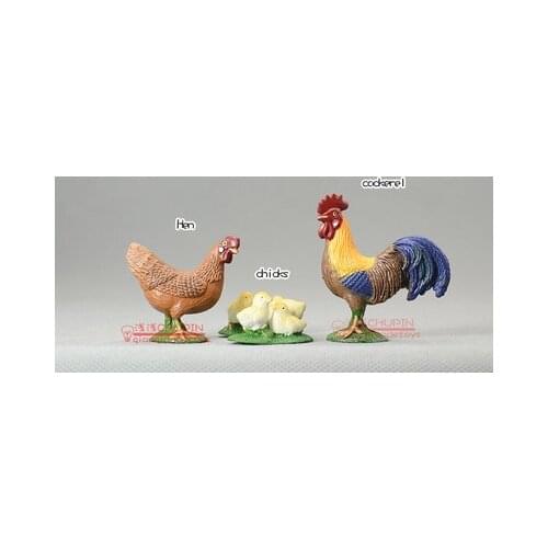 Pvc figure chick familty Doll Decoration Collection 3pcs/set