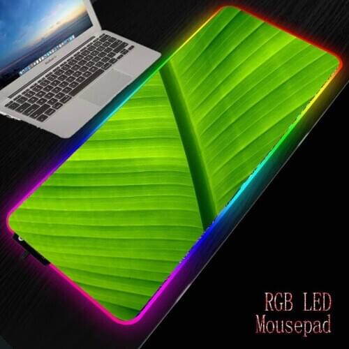 MRGBEST Green Wallpaper Mouse Pad Large Mouse Mat Big Desk Mat Non-Slip Rubber Base Mousepad for Laptop PC Game Waterproof