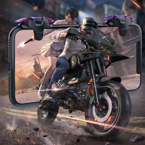 2pcs Metal Gamepad Joystick for PUBG Joypad Mobile Trigger Fire Button Aim Key Mini Gamepad Android Shooting Game Controller