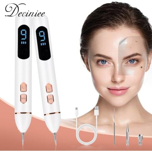 Portable Beauty Equipment Skin Tag Repair Kit 9 Speed Level Adjustable Blemish Removal with LCD Screen Home Usage USB Charging