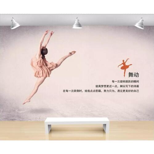 Custom mural 3d photo wallpaper Modern minimalist dance studio ballet yoga studio Home decor living room wallpaper for walls 3d