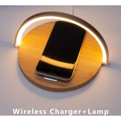 10W LED Wireless Charger Table Lamp Foldable Night Light Desk Lamp Night Lamps Eye Protection Phone Wireless Charging Lights