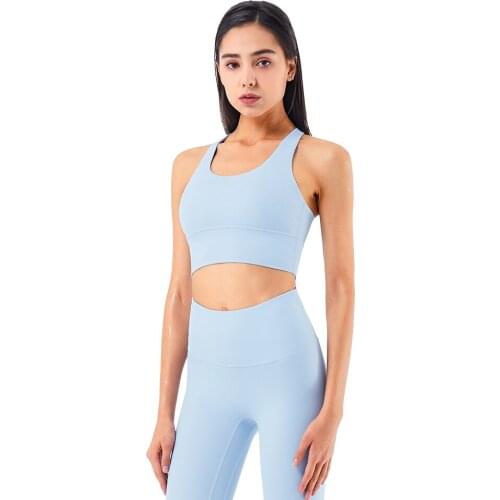 Gym Clothing Sports Bra High Impact Female Yoga Cross Top Women Corset Push Up Beautiful Back Cross Elastic GYM Fitness Blouse