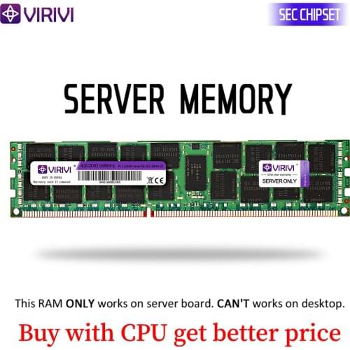 RAM VIRIVI DDR3 4GB 8GB 16GB 32GB Server Memory 1333MHz 1600Mhz 1866Mhz REG ECC 2011 1366 Pin CPU X58 X79 Motherboard Dimm