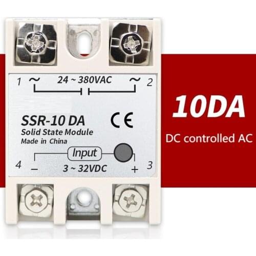 Optical isolation solid state relay module ssr-10da contactless solid state relay module SUSWE