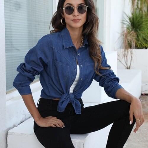 OUYILUO Dark Blouses