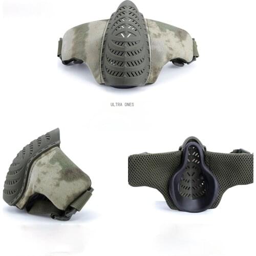 Airsoft Half Face Mask Tactical Military Hunting Paintball Combat Army Training Mask Breathable Shooting Protective Half Masks