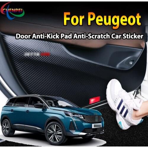 For Peugeot 3008 2013-2021 5008 4008 2017-2021 Car Door Anti Kick Pad Protection Stickers Car Interior Accessories