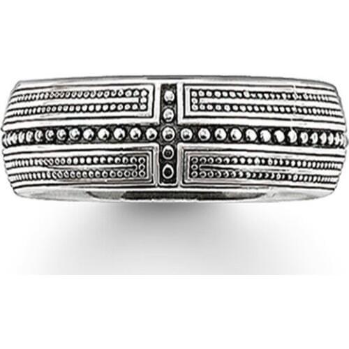 Silver Rivets Cross Rings, 2018 Brand New Thomas Style Band Ring Jewelry Fashion European Bijoux Ring Gift for Women Men