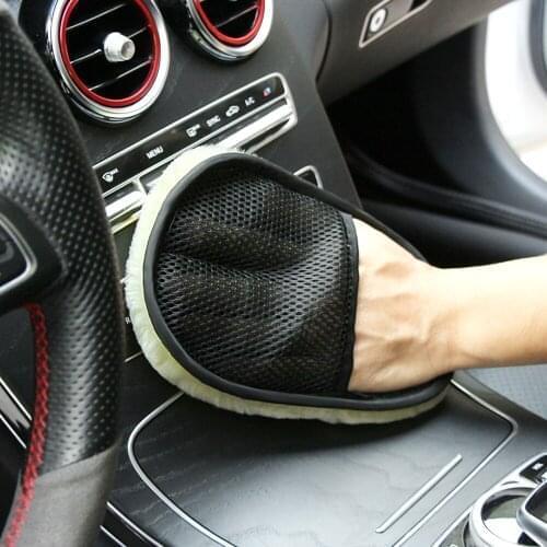 Car Styling Wool Soft Car Washing Gloves Cleaning for Citroen C1 C2 C3 C4 C5 C6 C8 XSARA PICA Buick Regal Excelle GT XT