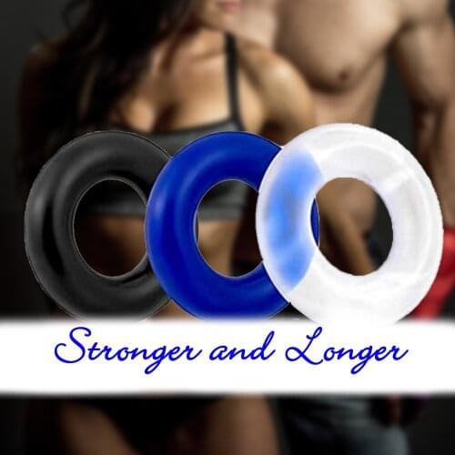 ORISSI 3 Pcs/Lot Silicone Stretchy Extend Make Love Time Delay Ejaculation Cock Ring Cockring For Men Sex Toys
