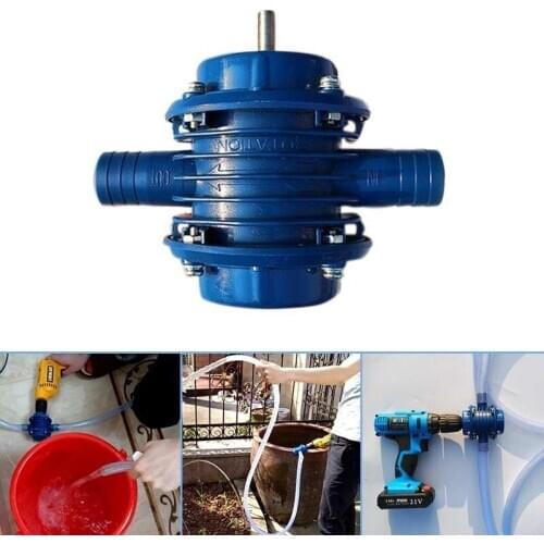 Blue Self-Priming Dc Pumping Self-Priming Centrifugal Pump Household Small Pumping Hand Electric Drill Water Pump