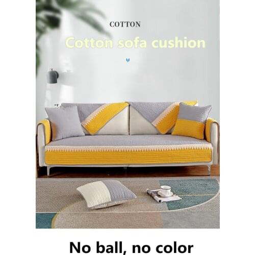 Nordic Modern colorful Simple Sofa Cushion Four Seasons General Cotton Cloth Fashion Anti-skid Cushion Modern Winter Sofa Cover