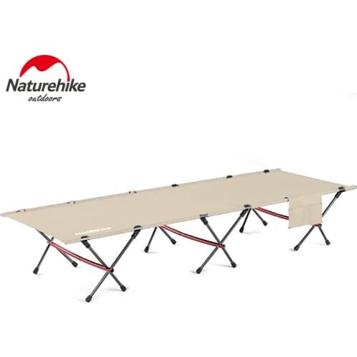 Naturehike Camping Cots Folding Single Person Bed Foldable Sleeping Bed Camping Furnishings Camping Tent Bed Max Load 330.7lbs