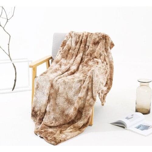 Super Soft Short Plush Tie-dyed Blanket Warm Home Sofa Bed Casual Nap Blanket Velvet Outdoor Travel Cold Proof Shawl Blanket