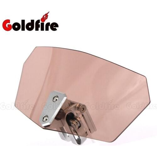 Universal Motorcycle Airflow Adjustable Bolt-On Variable Spoiler Windscreen Windshield For Yamaha YZF R1 R6 R25 R3 TMAX530 FJR