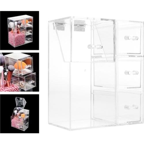 Waterproof Acrylic Makeup Brush Holder Pot,Great Gift Choice for Women