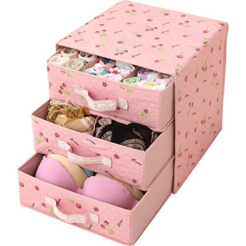 Home Storage Box Drawers Organizer Foldable Non-woven Fabric Underwear Socks Drawer Organizer Storage Boxes Cases Drawer