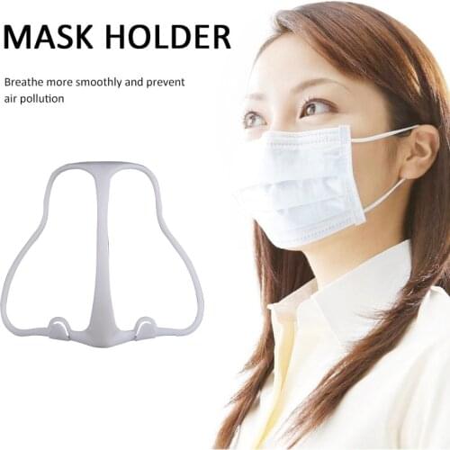 3D Mouth Mask Support Breathing Assist Mask Inner Cushion Bracket Food Grade Silicone Mask Holder Breathable Valve Dust-proof