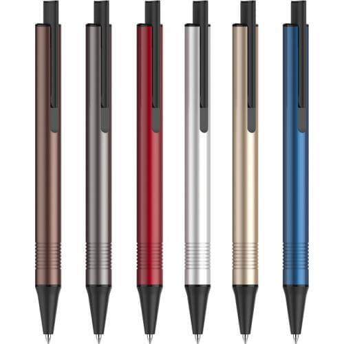 500 pcs/lot smoot line aluminium ball pen with laser logo for promotion