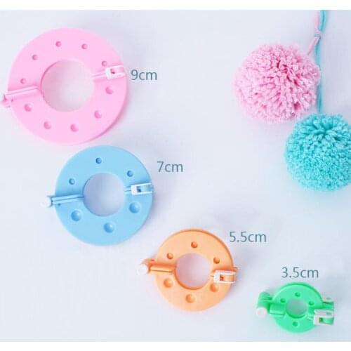 8pcs 4 Pairs Pom Maker Fluff Ball Weave Needlecraft Knitting DIY Needle Craft Wool Tool Yarn Kit Tool DIY Sewing Tools