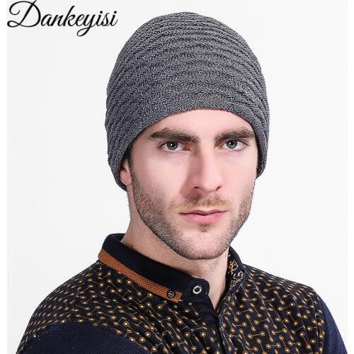DANKEYISI Winter Skull Pattern Hats For Men Beanies Faux Cashmere Velvet Bone Solid Color Hip-hop Cap Womens Hat Gorro Cap