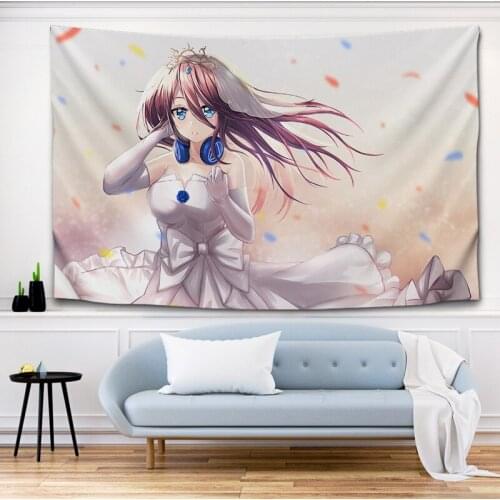 Anime Cartoon The Quintessential Quintuplets Tapestry toy Printed Wall pattern Cloth Blanket Tapestry for Home Decoration gift