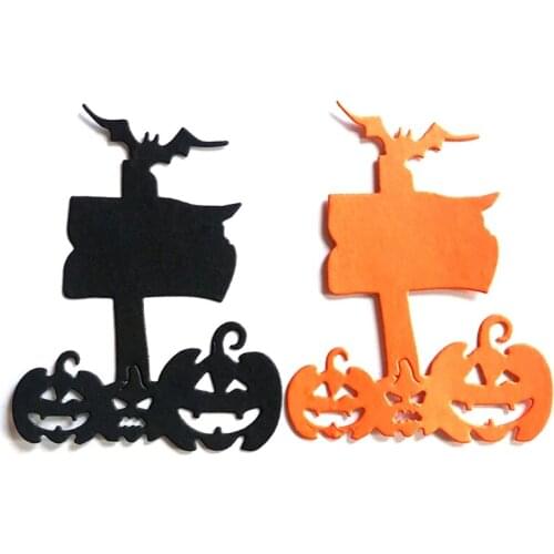 Halloween Pumpkin Sign Metal Cutting Dies Stencil DIY Scrapbooking Album Paper Card Template Mold Embossing Decor wholesales