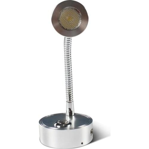 IRV 12V24V With Hose And Brightness adjustable Bichromatic Light Touch Switch With USB Bedside Lamp Reading Lamp