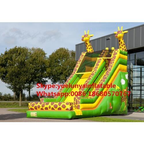 China Guangzhou) manufacturers selling inflatable slides,Giraffe slide, KY-663