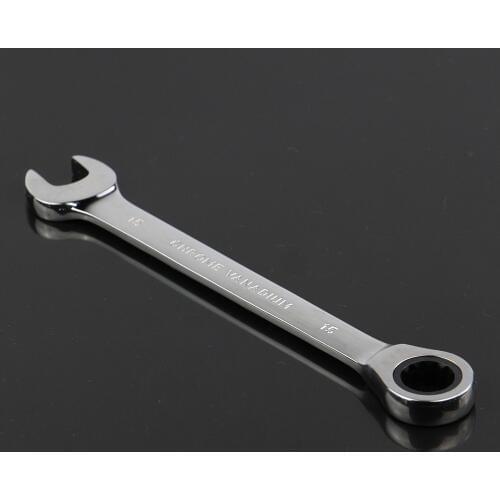 15mm ratchet combination wrench spanners hand repair tool ratchet handle wrench Chrome Vanadium ferramentas manuais