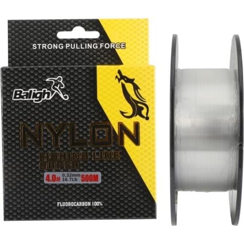 500M Nylon Fishing Line White 8.0# Diameter 0.47mm Pulling Force 35.3lb Super Strong Fising Line