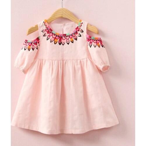 2021 Todder Baby Girl Summer Dress Flower Printed Tutu Girls Party Dress Sundress Children Girl Clothing for 2 3 4 5 6 7 Years