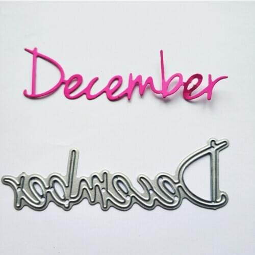 Metal December paper die cutting dies for Scrapbooking/DIY Easter wedding Halloween Easter card