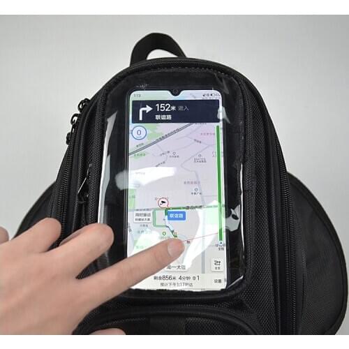 Motorcycle magnet bag touch navigation fuel tank bag dust bag bicycle fuel tank bag