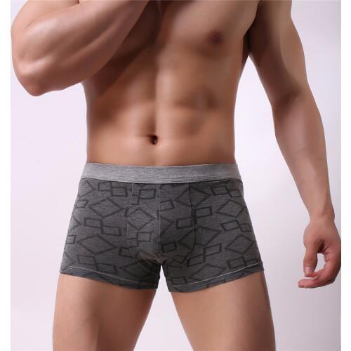 Nice cotton health Men Boxer Soft Breathable Underwear Male Comfortable Solid Panties Underpants Boxer shorts Homme For Men 2019