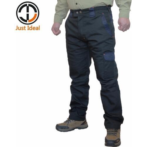 Men Strong and Durable Pants for Work Hard Wearing Canvas Pant Casual Trouser Slim Version Brand Clothing ID706