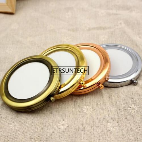 100pcs DIY Kit Blank Compact Mirror with 70mm, Pocket mirror supply, Make Up Mirror, Double Sided Mirrors F3035