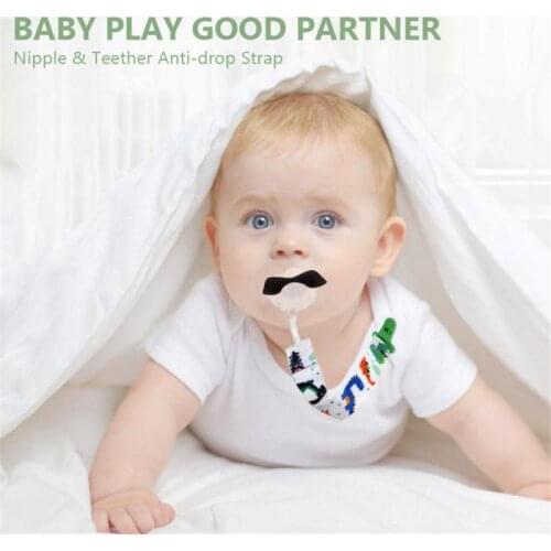 Clip Chain Baby Bib Adjustable Clip Nipple Holder Nipples ZOOTIME Cartoon Pacifier Chain Anti-dropping Clip Baby Pacifier Clip