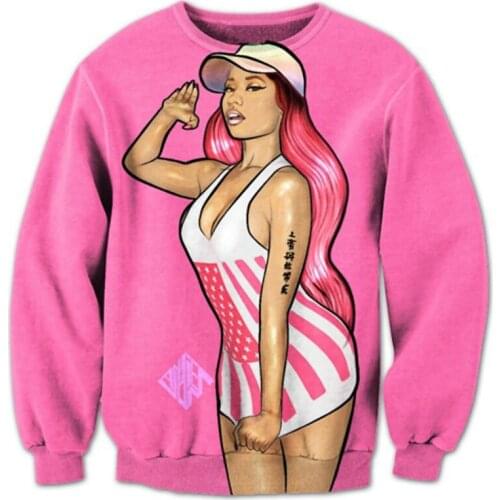 CJLM Harajuku New Fashion Pink Womens 3D Sweatshirts Graphic Print Funny Pullover Pink Hoodies Casual Tops Men/Woman dropship