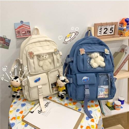 2021 New Trend Female Backpack Fashion Women Backpack College School Backpack Female Harajuku Travel School Bags Teenage Girls