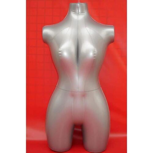 New Female 3/4 Form Inflatable Mannequin Torso Dummy Model Dress Fashion Display