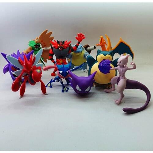 Pokemon Genuine Action Figure Pokemon WCT Big Movable Joints Greninja Snorlax Mewtwo Model Out of Print Collection Gifts