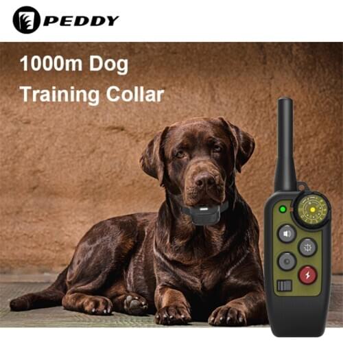 1000M Electric Remote Dog Training Collar Waterproof Rechargeable for All Size Beep Shock Vibration Mode Collar Outdoor 40%off