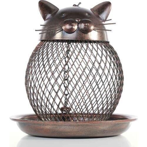 Practical Birdcage Shaped Bird Feeder Hanging Wild Bird Feeder Garden Backyard Household Handmade Decoration Bird Gift Crafts