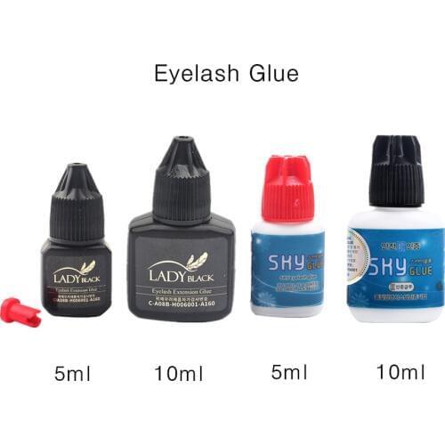 Professional 1 bottle Fast Drying Eyelash Glue Korea Sky Glue for False Eyelash Extension No Sensitive Glue Strong Lash Adhesive
