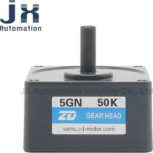 ZD Motor Gear Reducer 5GN50K 90mm Gearbox 5GN Type Gear Head 3-200K Ratio Optional