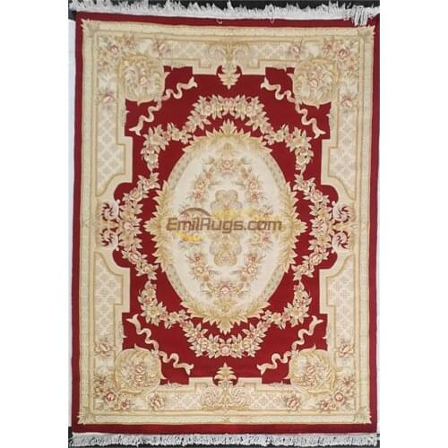 Chinese aubusson carpetschinese wool carpet livingroom rug french knotted Plush Savonnerie Made To Order large room rug