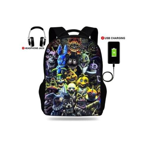 New Style Girls Boys School bags For Students Most Mochila bags fnaf - springtrapped Print Escolar bags For Teenager Boys